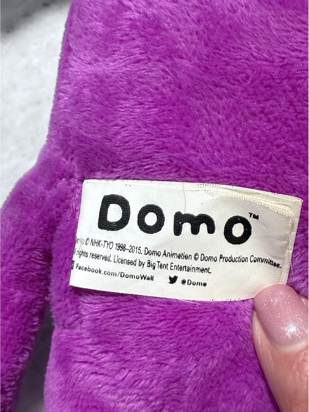Domo Plush Purple Doll NHK-TYO 2013 - Picture 4 of 4